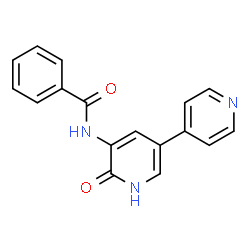 ChemSpider 2D Image | N-(6-Oxo-1,6-dihydro-3,4'-bipyridin-5-yl)benzamide | C17H13N3O2
