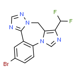 ChemSpider 2D Image | RO4938581 | C13H8BrF2N5