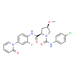 ChemSpider 2D Image | Eribaxaban | C24H22ClFN4O4