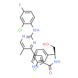 ChemSpider 2D Image | VX-11e | C24H20Cl2FN5O2