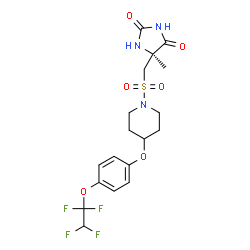 ChemSpider 2D Image | AZD6605 | C18H21F4N3O6S