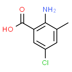 ChemSpider 2D Image | 2-Amino-5-chloro-3-methylbenzoic acid | C8H8ClNO2
