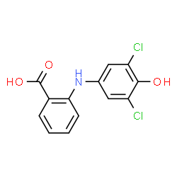 ChemSpider 2D Image | 2-[(3,5-Dichloro-4-hydroxyphenyl)amino]benzoic acid | C13H9Cl2NO3