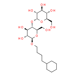 ChemSpider 2D Image | 4-Cyclohexylbutyl 4-O-alpha-D-glucopyranosyl-beta-D-glucopyranoside | C22H40O11