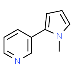 ChemSpider 2D Image | 3-(1-Methyl-1H-pyrrol-2-yl)pyridine | C10H10N2