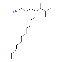 ChemSpider 2D Image | 12-Ethoxy-3-methyl-4-(3-methyl-2-butanyl)-1-dodecanamine | C20H43NO