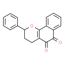 ChemSpider 2D Image | 2-Phenyl-3,4-dihydro-2H-benzo[h]chromene-5,6-dione | C19H14O3