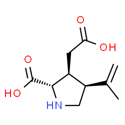 ChemSpider 2D Image | (−)-(alpha)-Kainic Acid | C10H15NO4
