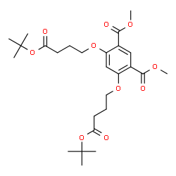 ChemSpider 2D Image | Dimethyl 4,6-bis{4-[(2-methyl-2-propanyl)oxy]-4-oxobutoxy}isophthalate | C26H38O10