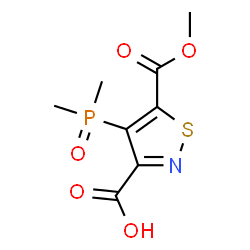 ChemSpider 2D Image | 4-(Dimethylphosphoryl)-5-(methoxycarbonyl)-1,2-thiazole-3-carboxylic acid | C8H10NO5PS