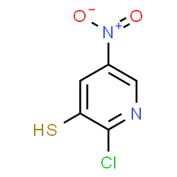 ChemSpider 2D Image | 2-Chloro-5-nitro-3-pyridinethiol | C5H3ClN2O2S