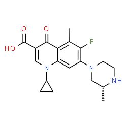 ChemSpider 2D Image | (R)-grepafloxacin | C19H22FN3O3