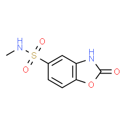 ChemSpider 2D Image | 2,3-Dihydro-N-methyl-2-oxo-5-benzoxazolesulfonamide | C8H8N2O4S