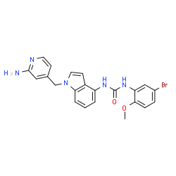 ChemSpider 2D Image | CGI-1842 | C22H20BrN5O2