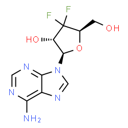 ChemSpider 2D Image | 3'-Deoxy-3',3'-difluoroadenosine | C10H11F2N5O3