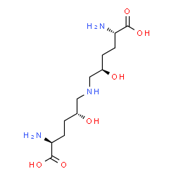 ChemSpider 2D Image | (2S,5R,2'S,5'R)-6,6'-Iminobis(2-amino-5-hydroxyhexanoic acid) | C12H25N3O6