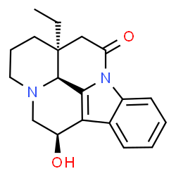 ChemSpider 2D Image | (3alpha,6beta,16alpha)-6-Hydroxy-14,15-dihydroeburnamenin-14-one | C19H22N2O2
