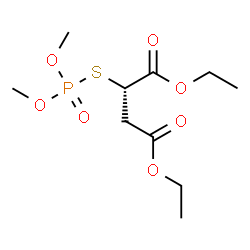 ChemSpider 2D Image | Diethyl (2S)-2-[(dimethoxyphosphoryl)sulfanyl]succinate | C10H19O7PS