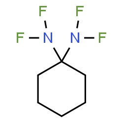 ChemSpider 2D Image | N,N,N',N'-Tetrafluoro-1,1-cyclohexanediamine | C6H10F4N2
