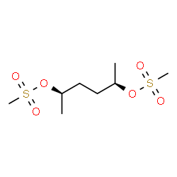 ChemSpider 2D Image | (2R,5R)-2,5-Hexanediyl dimethanesulfonate | C8H18O6S2