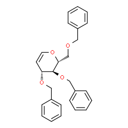 ChemSpider 2D Image | Tri-O-benzyl-D-glucal | C27H28O4