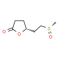 ChemSpider 2D Image | (5R)-5-{2-[(S)-Methylsulfinyl]ethyl}dihydro-2(3H)-furanone | C7H12O3S