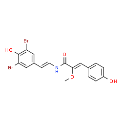 ChemSpider 2D Image | botryllamide G | C18H15Br2NO4