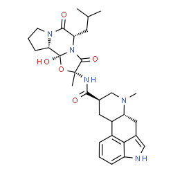 ChemSpider 2D Image | (5'alpha)-12'-Hydroxy-5'-isobutyl-2'-methyl-3',6',18-trioxo-9,10-dihydroergotaman | C30H39N5O5