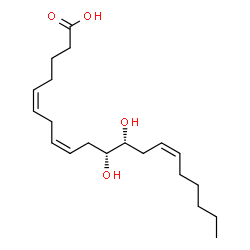 ChemSpider 2D Image | (5Z,8Z,11R,12R,14Z)-11,12-Dihydroxy-5,8,14-icosatrienoic acid | C20H34O4