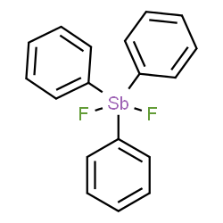 ChemSpider 2D Image | Difluorotriphenylantimony | C18H15F2Sb