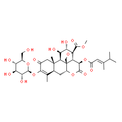 ChemSpider 2D Image | Yadanzioside P | C34H46O16