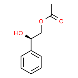 ChemSpider 2D Image | (2R)-2-Hydroxy-2-phenylethyl acetate | C10H12O3
