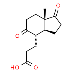 ChemSpider 2D Image | 9,17-dioxo-1,2,3,4,10,19-hexanorandrostan-5-oic acid | C13H18O4