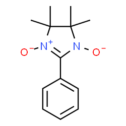 ChemSpider 2D Image | 4,4,5,5-Tetramethyl-2-phenyl-4,5-dihydro-1H-imidazol-1-olate 3-oxide | C13H17N2O2