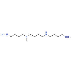 ChemSpider 2D Image | N,N'-Bis(4-aminobutyl)-N-methyl-1,4-butanediamine | C13H32N4