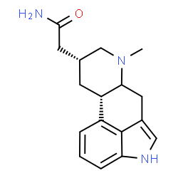 ChemSpider 2D Image | 2-[(5xi,8alpha,10beta)-6-Methylergolin-8-yl]acetamide | C17H21N3O