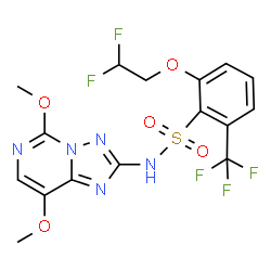 ChemSpider 2D Image | penoxsulam | C16H14F5N5O5S