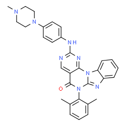 ChemSpider 2D Image | Lck Inhibitor | C31H30N8O