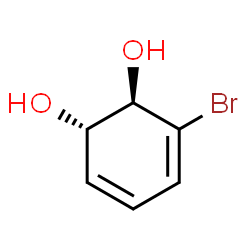 ChemSpider 2D Image | (1S,2R)-3-Bromo-3,5-cyclohexadiene-1,2-diol | C6H7BrO2