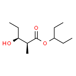 ChemSpider 2D Image | 3-Pentanyl (2S,3S)-3-hydroxy-2-methylpentanoate | C11H22O3