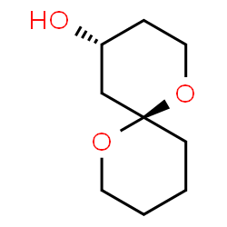 ChemSpider 2D Image | (4R,6R)-1,7-Dioxaspiro[5.5]undecan-4-ol | C9H16O3