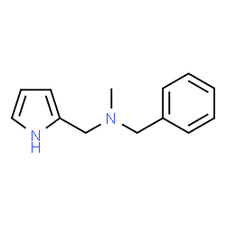ChemSpider 2D Image | N-Methyl-1-phenyl-N-(1H-pyrrol-2-ylmethyl)methanamine | C13H16N2