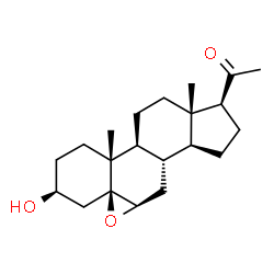 ChemSpider 2D Image | 5β,6β-Epoxy-3β-hydroxypregnan-20-one | C21H32O3