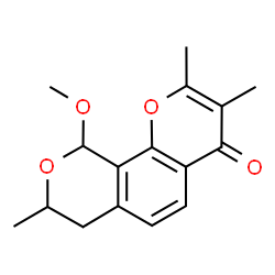 ChemSpider 2D Image | 4-Methoxy-2,6,7-trimethyl-1,4-dihydro-2H-3,5-dioxa-phenanthren-8-one | C16H18O4
