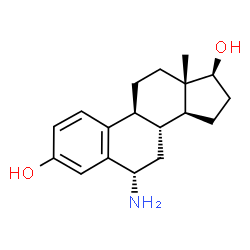 ChemSpider 2D Image | (6alpha,17beta)-6-Aminoestra-1,3,5(10)-triene-3,17-diol | C18H25NO2
