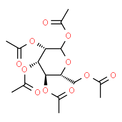 ChemSpider 2D Image | 1,2,3,4,6-Penta-O-acetyl-D-mannopyranose | C16H22O11