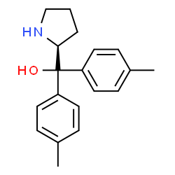 ChemSpider 2D Image | Bis(4-methylphenyl)[(2S)-2-pyrrolidinyl]methanol | C19H23NO