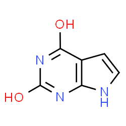 ChemSpider 2D Image | 7H-Pyrrolo[2,3-d]pyrimidine-2,4-diol | C6H5N3O2